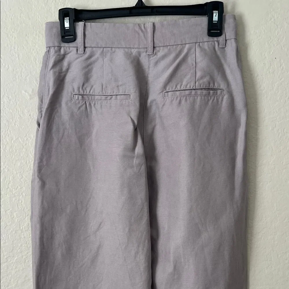 NWOT Aritzia Wilfred London Grey Linen Blend Wider the Effortless Pant in Size 6